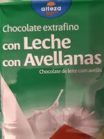 Chocolate extrafino con leche con avellanas