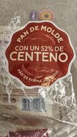 Pan de molde de centeno 52%