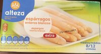 Espárragos enteros blancos extra