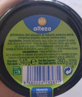 Pimientos del piquillo al natural enteros extra