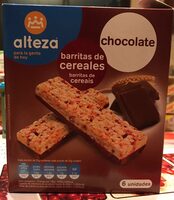 Barrita de cereales con chocolate