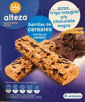 Barritas De Cereales Arroz Trigo Integral Chocolate Negro