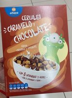 Cereales caramelo y chocolate