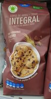 Copos de arroz y trigo integral y pepitas de chocolate