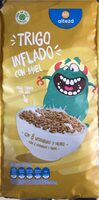 Trigo inflado con miel