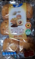 Magdalenas rellenas de cacao