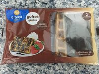 Gofres con crema de chocolate