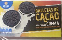 Galletas de cacao rellenas de crema