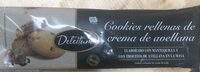 Cookies rellenas de crema de avellana