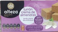 Turrón crema de almendras