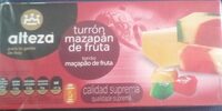 Turrón mazapán fruta