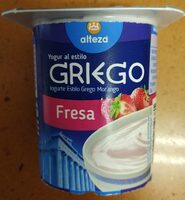 Yogur al estilo Griego, fresa