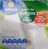 Queso de Burgos bajo en sal