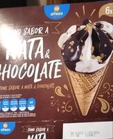 Helado nata y chocolate