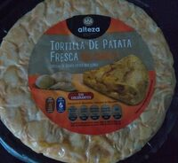 Tortilla de patata fresca sin cebolla