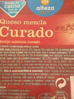 Queso mezcla curado