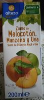 Zumo melocotón manzana y uva