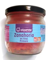 Zanahoria en tiras primera