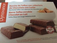 Barre toffee enrobee chocolat au lait