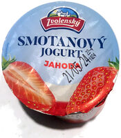 Smotanový jogurt jahodový