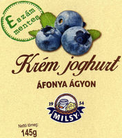 MILSY Krém joghurt áfonya ágyon