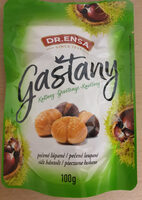 Pečené kaštany (jedlé) loupané, sterlizované