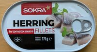 Herring fillets in tomato sauce