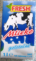Fresh Mlieko Polotucné 1.5%