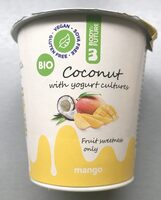 Veganský fermentovaný kokosový výrobek - mango
