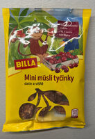 Mini musli tyčinky datle a višně