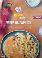 Kuře na paprice s těstovinami