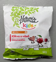 Ovesná srdíčka klikva a višeň