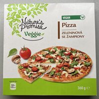Zeleninová pizza se žampiony