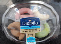 Pâtisseries orientales assortiment cornes de gazelle