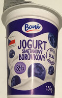Jogurt smetanový borůvkový