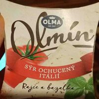 Olmín, plesnivý sýr rajče a bazalka