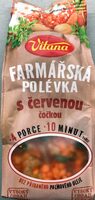 Farmářská polévka s červenou čočkou