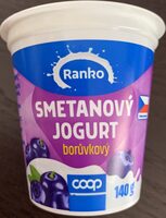 Smetanový jogurt borůvkový