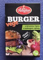 Vege burger s červenou řepou a sušenými rajčaty