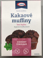 Kakaové muffiny s kousky čokolády