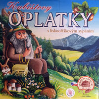 Oplatky s lískooříškovým sypáním