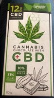 Mléčná čokoláda s konopným semínkem a s CBD 12mg