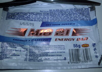Energy bar, coconut & caffeine