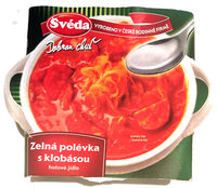 Zelná polévka s klobásou