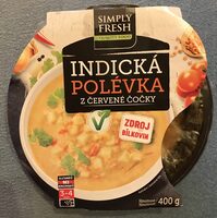 Indická polévka z červené čočky