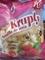 Krupky - Soufflé de maïs fraise