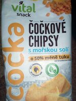 Čočkové chipsy s mořskou solí