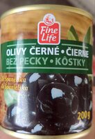 Olivy černé bez pecky