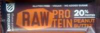 Raw protein barrita de manteca de cacahuete sin
