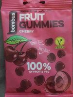 Cherry vegan fruit gummies